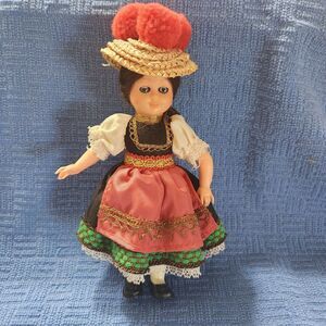 Small Vintage German Bavarian Souvenir Doll Sleepy Eyes